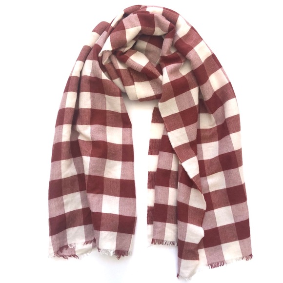 GAP Accessories - GAP buffalo plaid wool blend scarf